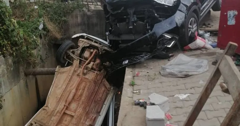 Accident à la Riviera palmeraie ce 25 février: un 4*4 conduit par une dame heurte un véhicule de transport, 2 victimes