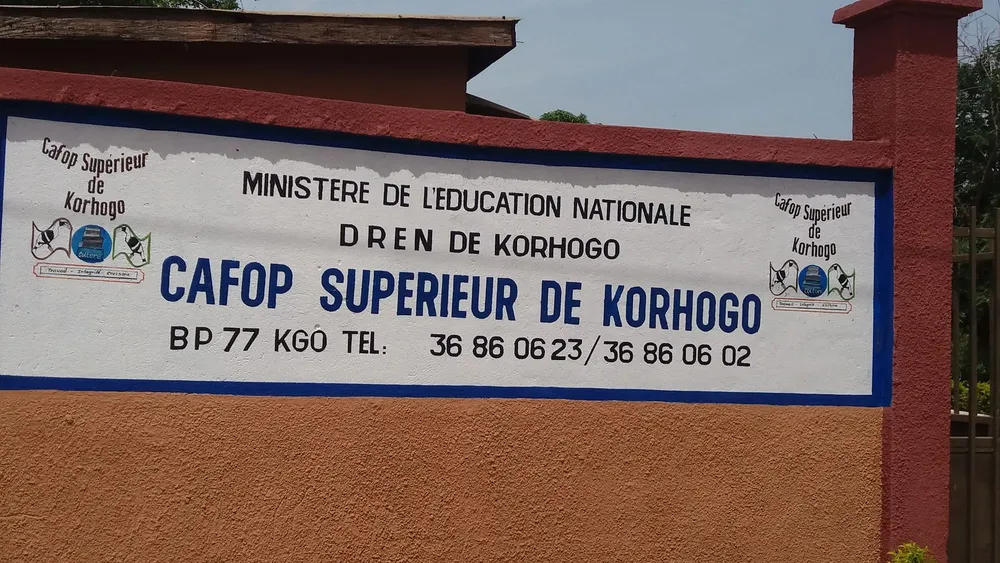 L'entrée principale du CAFOP de Korhogo