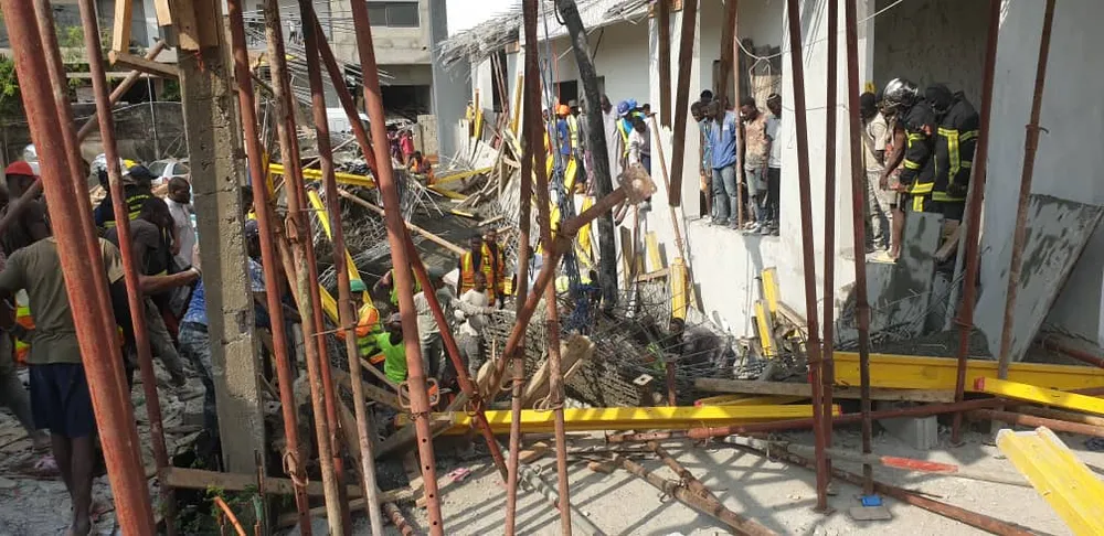 Effondrement d’une dalle d’un immeuble R+8 en construction à Marcory: un mort