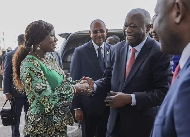 Prix Houphouet-Boigny: Kandia Camara et Gbagbo en complice, des images