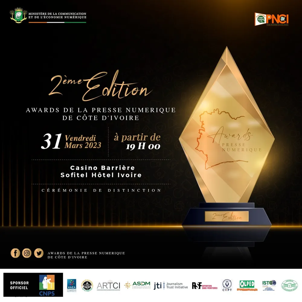 Awards de la Presse Numérique de Côte d’Ivoire 2022: YECLO.com nominé dans la catégorie Prix Typologie, « Meilleur Journal en ligne »