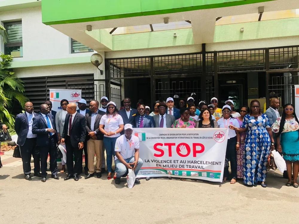Violence et Harcèlement au travail en Côte d’Ivoire: les 5 centrales syndicales appellent l’Etat à Ratifier la convention C190