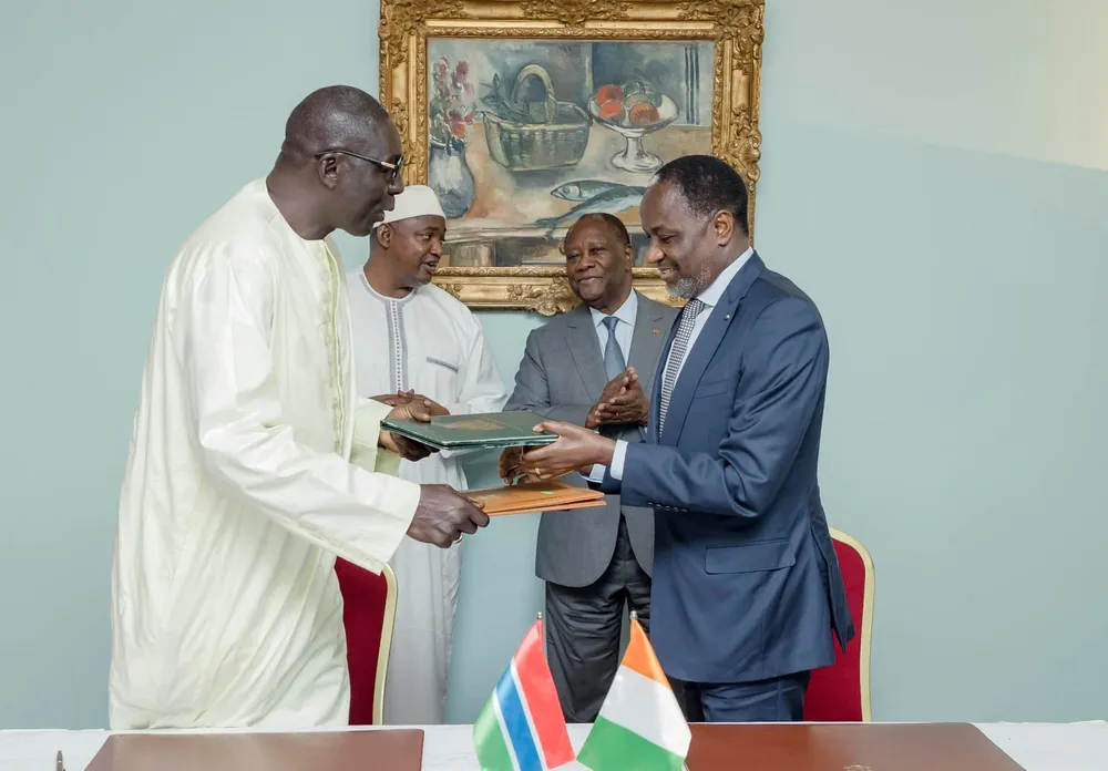 Abidjan et Banjul renforcent leurs relations: 3 accords de coopération signés