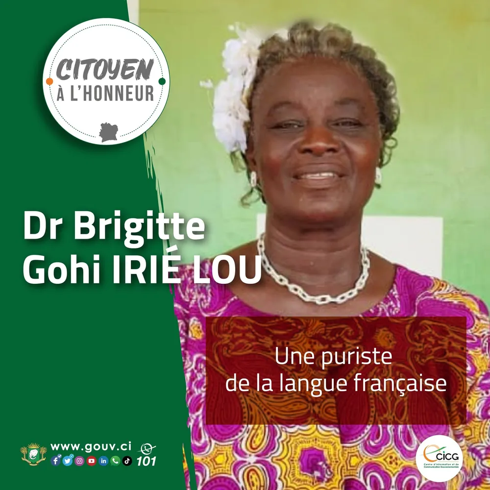 Brigitte Gohi Irié Lou : une puriste de la langue française