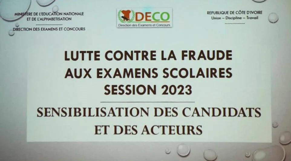 Fraudes examens scolaires Côte d’Ivoire : en 2022, 4 152 candidats sanctionnés au BAC et 1 840 au BEPC