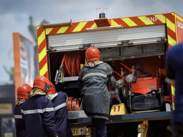 Incendie signalé à la cité policière