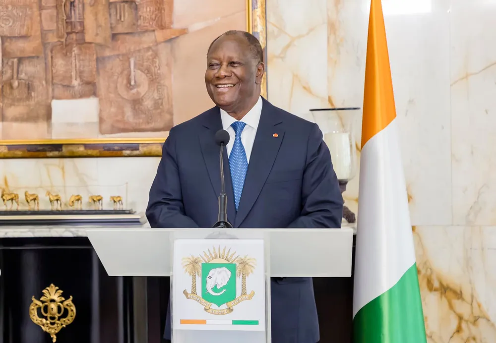 Alassane Ouattara, président de la République de Côte d'Ivoire