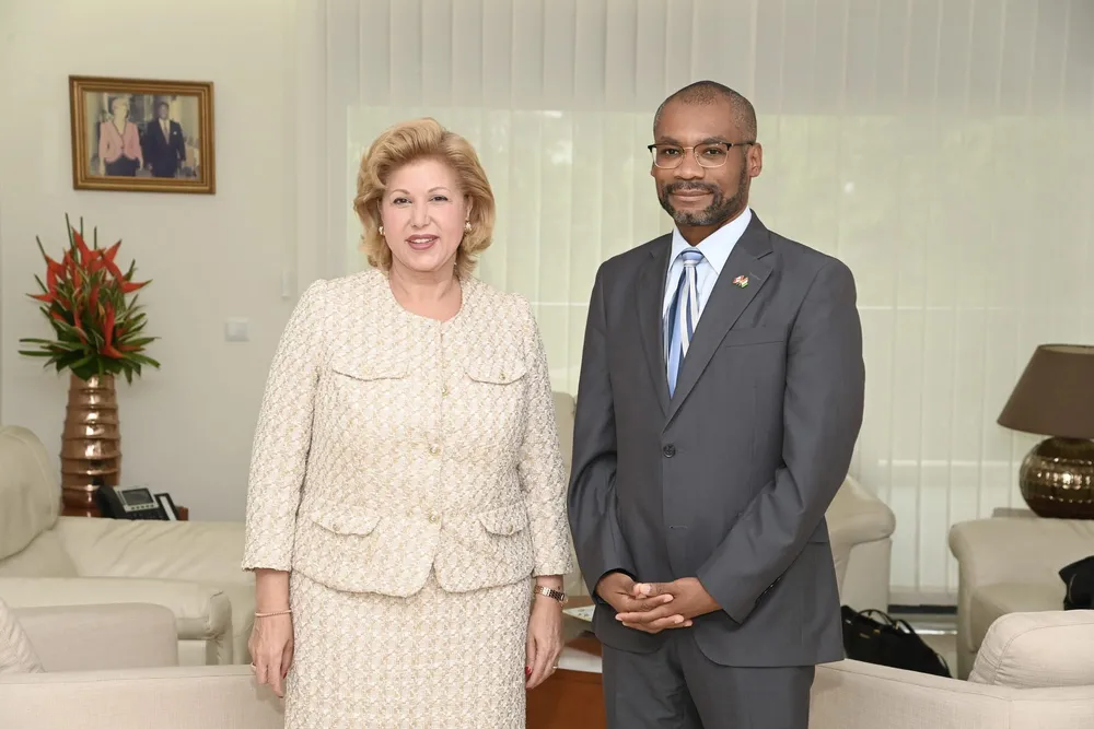 Dominique Ouattara reçoit Anderson Blanc, Ambassadeur du Canada en Côte d’Ivoire