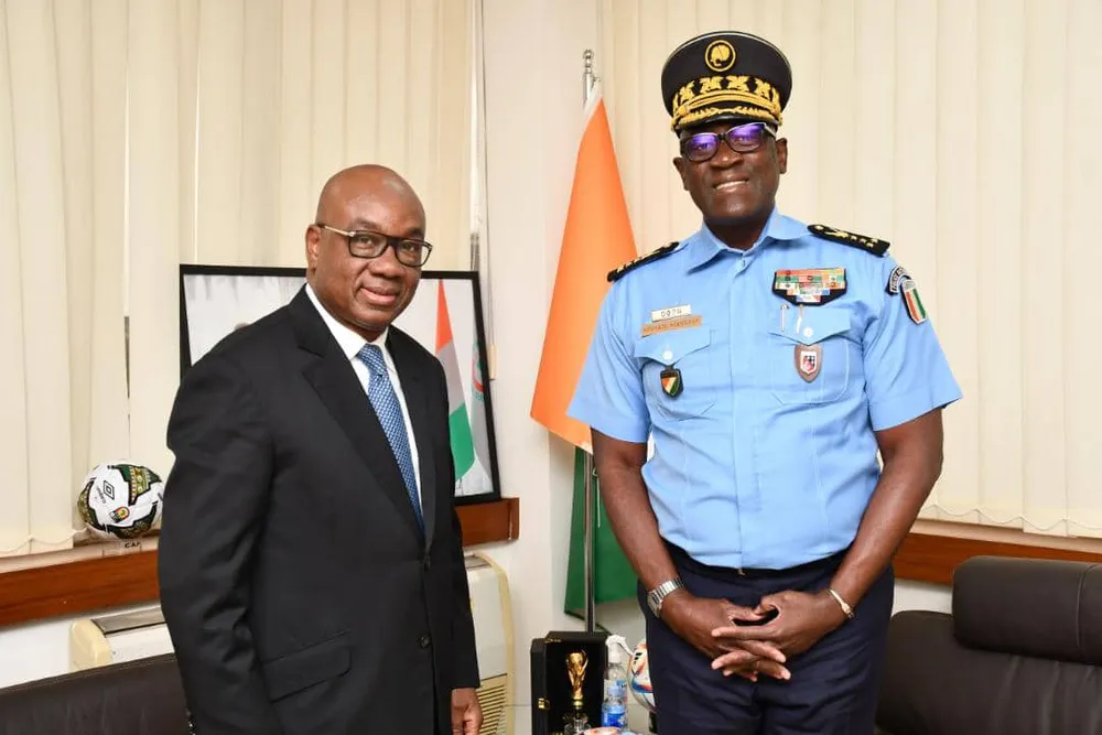 Organisation de l’AGA de la CAF à Abidjan : le DG de la Police chez Idriss Diallo, président de la FIF
