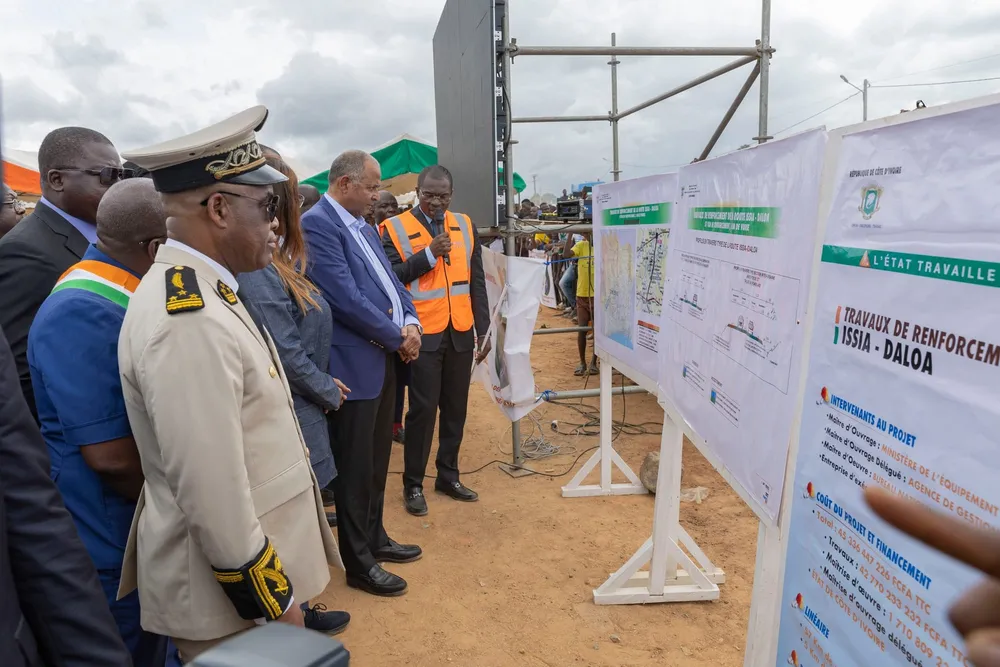 Axe Issia-Daloa : lancement des travaux pour un coût de 45,3 milliards de FCFA