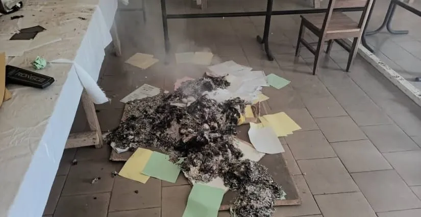 BAC 2023 : le bureau du secrétariat du lycée moderne de Bonoua vandalisé, des feuilles de copie brûlées