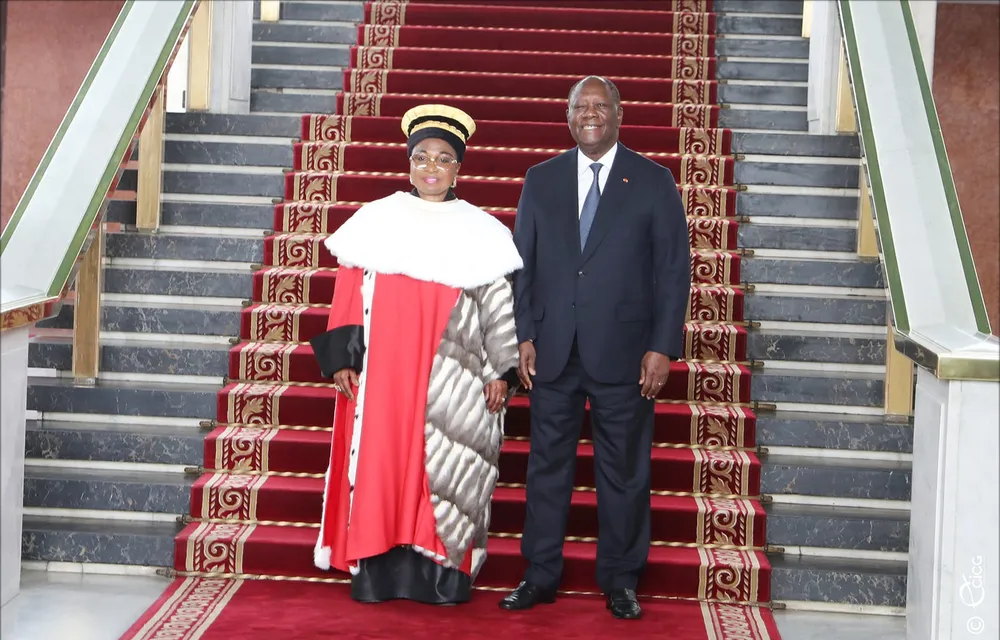 Conseil constitutionnel: Ouattara à Chantal Nanaba Camara, « vous incarnez un serviteur engagé et dévoué de l’État »