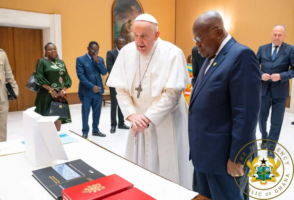 Nana Addo Dankwa, le président du Ghana reçu par le Pape ce 22 juillet 2023 : des images