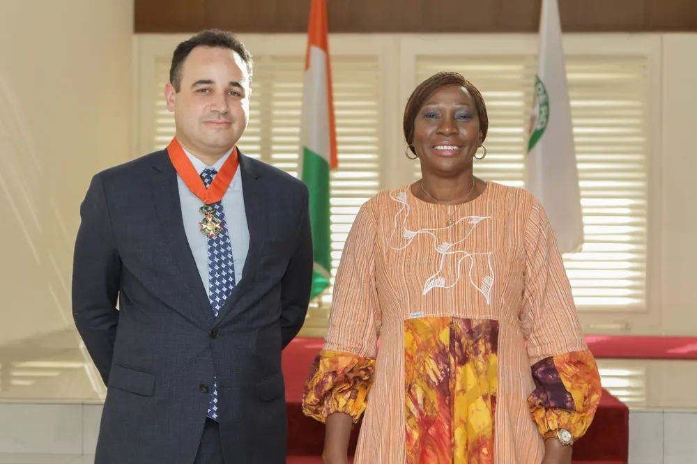 Michaël Wimmer, Ambassadeur de Belgique à Abidjan fait ses adieux à Kandia Camara
