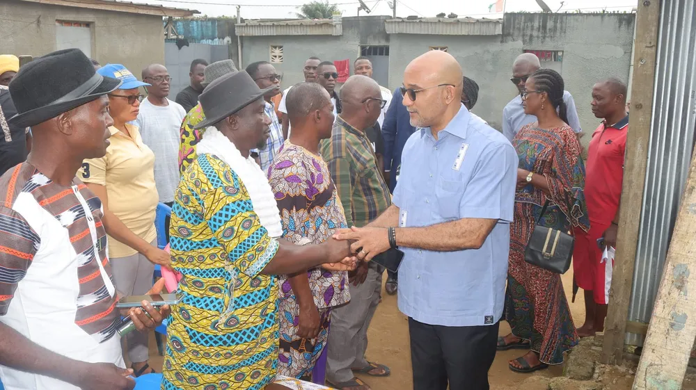 Michel Gbagbo aux côtés des familles des victimes de l’éboulement survenu à Gesco-Micao