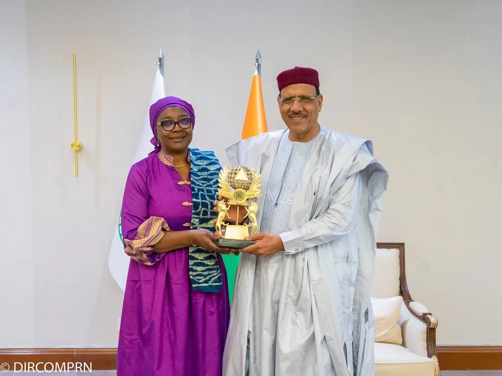 Mohamed Bazoum reçoit Mariatou Yap, SG de l’OIPC