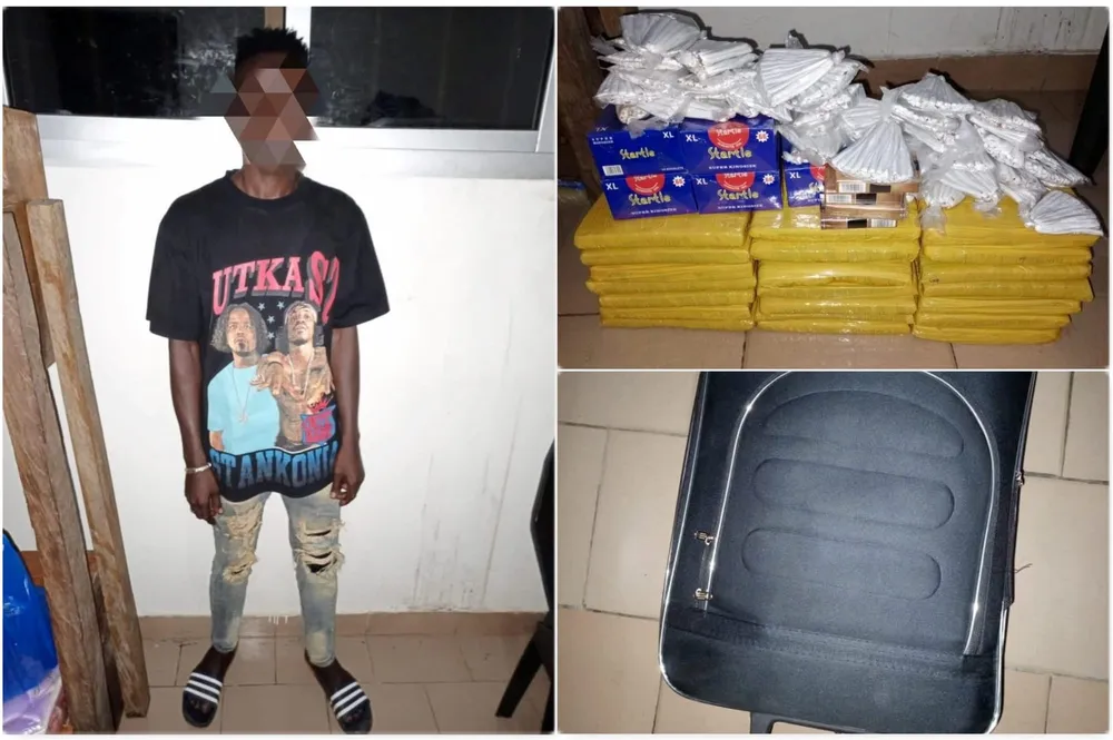 Bouaké : saisie record de cannabis à Kanawolo, un dealer arrêté