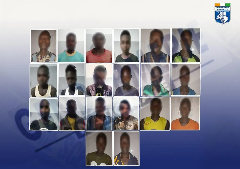 Orpaillage illégal en Côte d’Ivoire : 20 individus arrêtés et plusieurs sites détruits par la gendarmerie