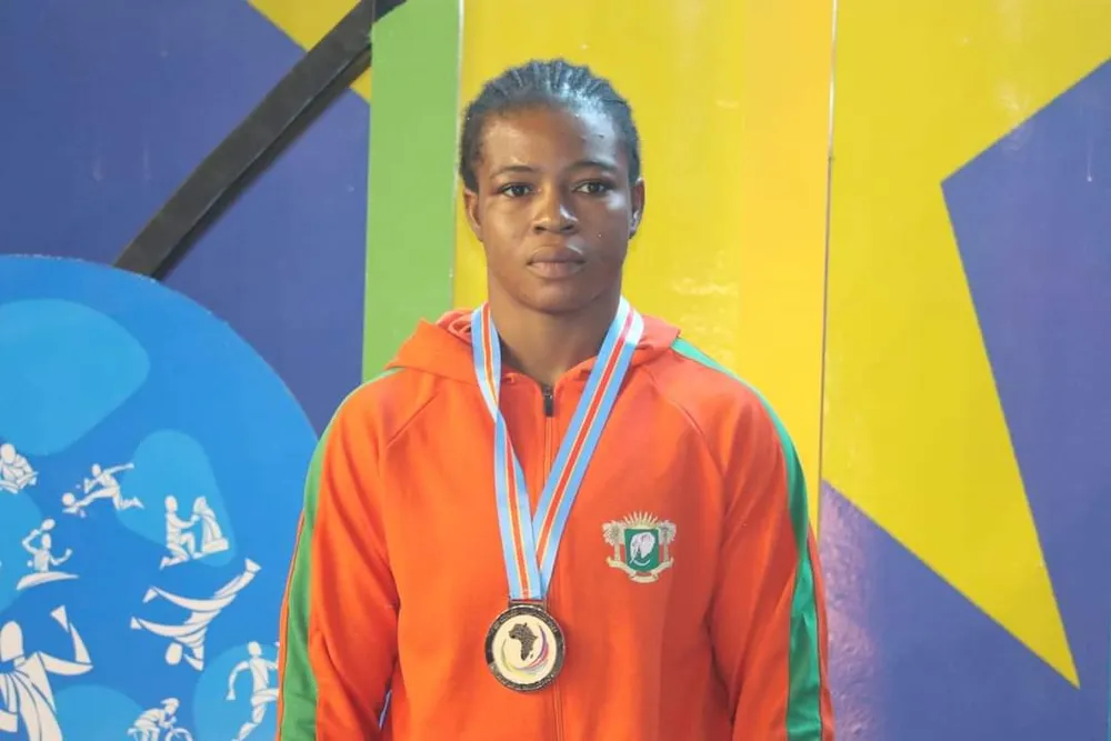 Jeux de la Francophonie 2023 : l’Ivoirienne Youin Amy remporte la médaille d’Or en lutte africaine