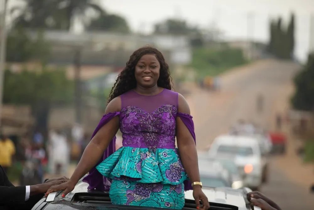 Municipales 2023 Agboville : 2e jour de campagne de Fleur Aké M’bo Esther du PPA-CI, des images