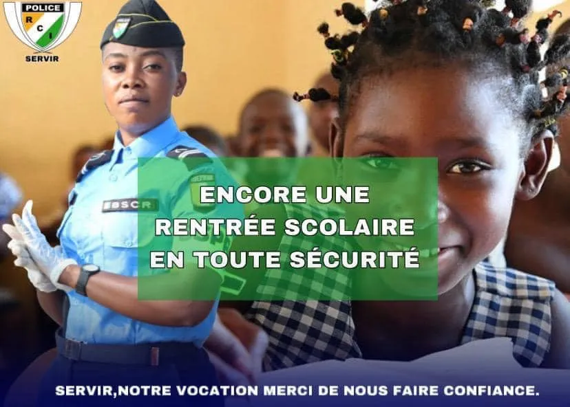 Côte d’Ivoire : une rentrée scolaire 2023-2024 sécurisée grâce à une présence effective de la police