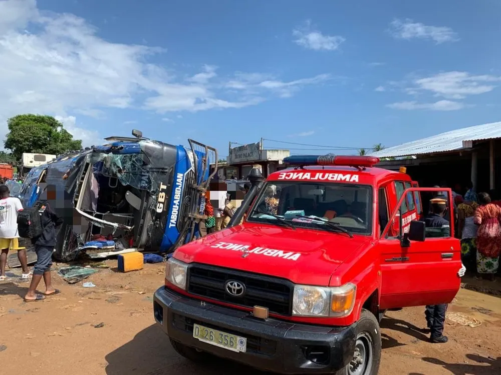 Grave accident de la circulation à Irobo, Dabou: 39 victimes