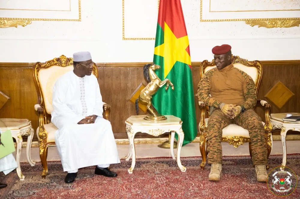 Coopération judiciaire : le président de la Cour Suprême du Mali chez le Capitaine Ibrahim Traoré au Burkina