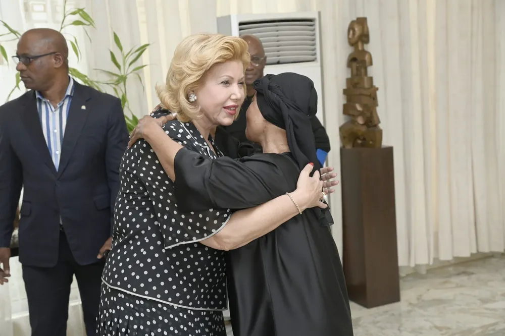 Dominique Ouattara de nouveau aux côtés Henriette Bédié à Cocody : des images