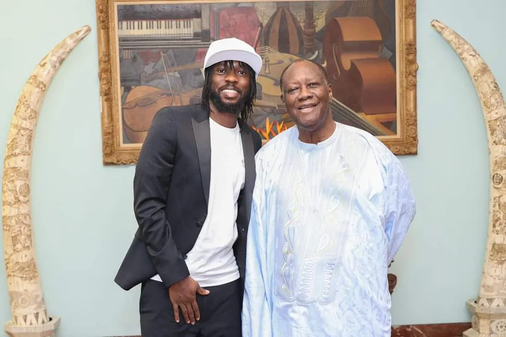 Gervinho reçu par le président Ouattara