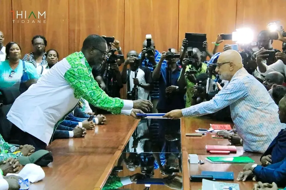 Élection du président du PDCI : Tidjane Thiam a déposé sa candidature, des images
