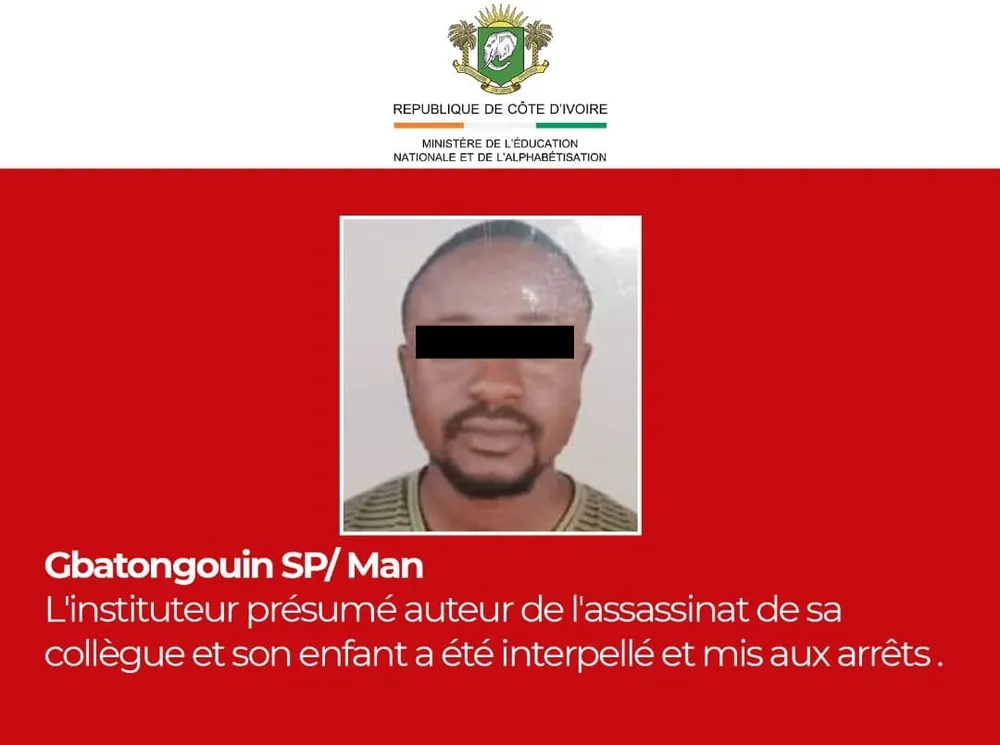 Arrestation de l’instituteur présumé auteur de l’assassinat d’une institutrice et de son enfant