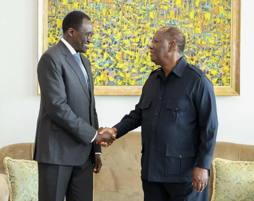 Abdourahmane Cissé et le président Alassane Ouattara