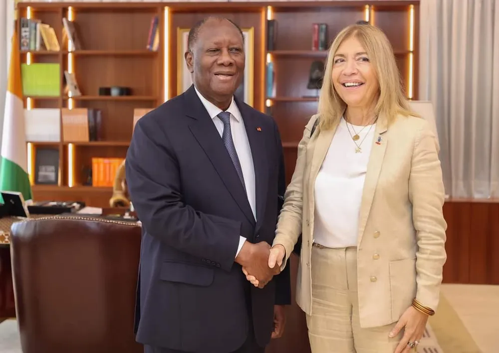 Le Président Ouattara s’entretient avec la PDG de France Médias Monde