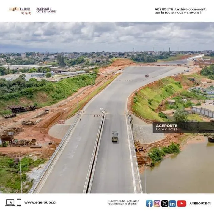 4ème pont d’Abidjan : les travaux terminés à 82%, des images