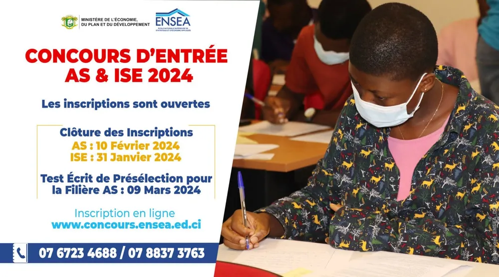 ENSEA concours 2024 : les inscriptions sont ouvertes