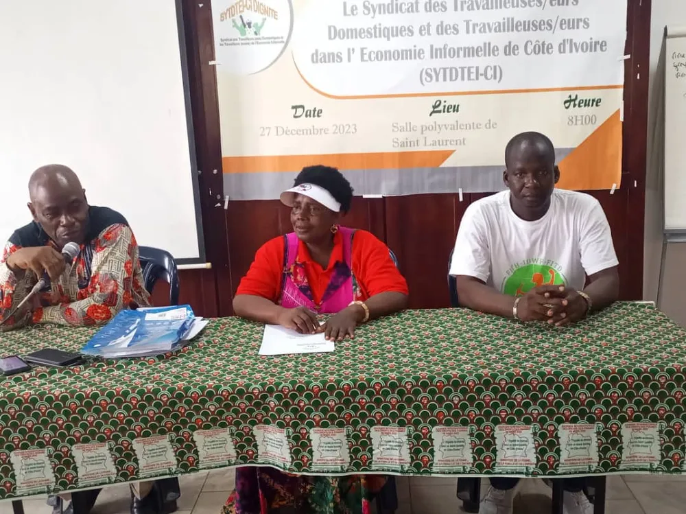 Syndicat des Travailleurs domestiques de Côte d’Ivoire : Douai Marcelline élue Présidente