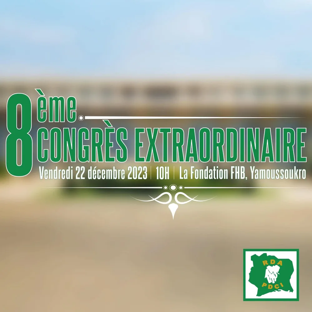 PDCI : Le congrès électif aura lieu le 22 décembre à Yamoussoukro