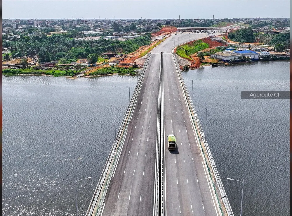 Première phase du 4e pont d'Abidjan © Crédit Photo Sercom Primature