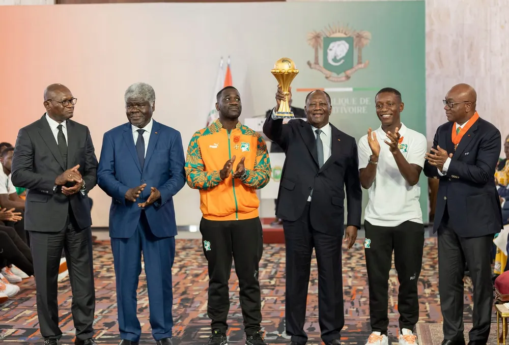 Titrologie 14 février 2024 : revue de la presse ivoirienne, le vibrant hommage du Président Ouattara aux Eléphants