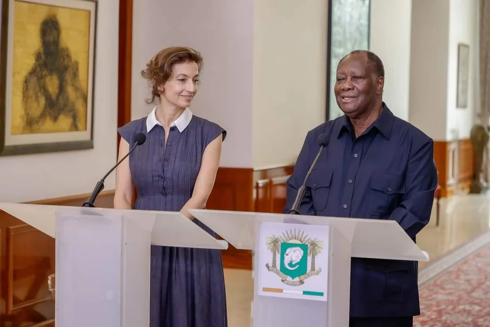 L’UNESCO félicite Ouattara pour l’organisation de la CAN 2023 et salue la coopération dans le domaine de l’éducation et de la culture
