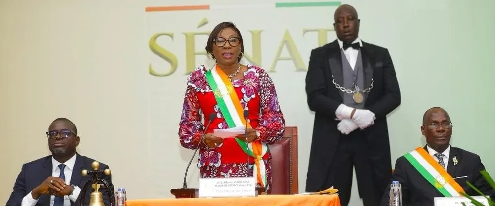 Kandia Camara, présidente du Sénat ivoirien