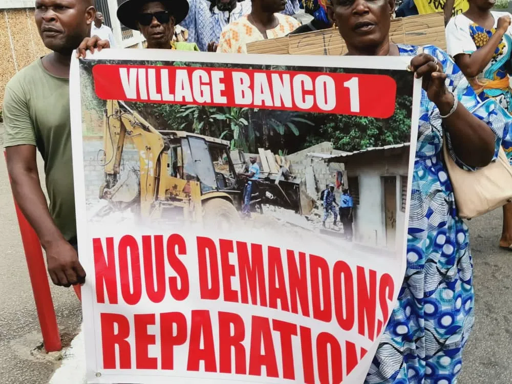 Manifestation des déguerpis à Abidjan ce jeudi : plusieurs arrestations, des images