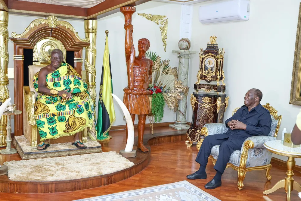 67e anniversaire indépendance du Ghana : Ouattara reçu par le roi des Ashanti