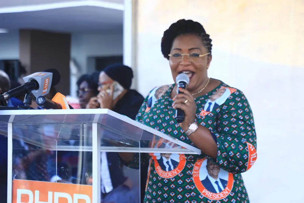 Harlette Badou, présidente de l’Union des femmes du rassemblement des Houphouëtistes pour la démocratie et la paix ( UF-RHDP)