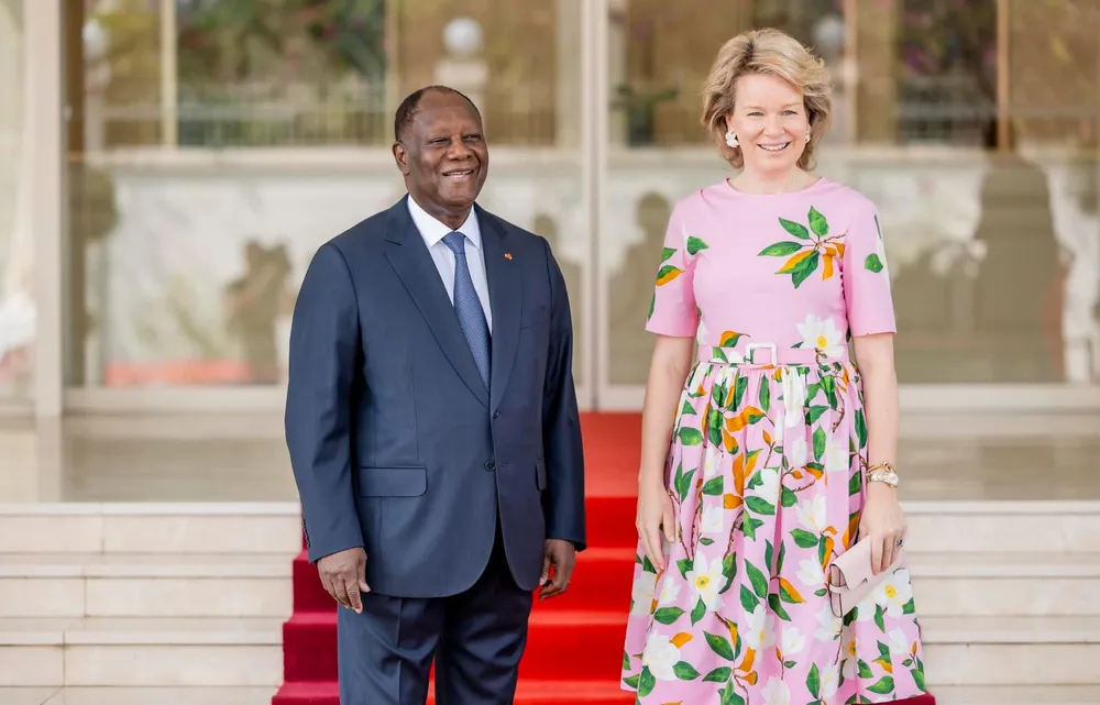 Mathilde d’Udekem d’Acoz, Reine des Belges chez Ouattara : des images
