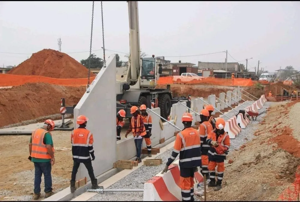 Métro d’Abidjan : Le premier mur VSOL sort de terre à Abobo, des images