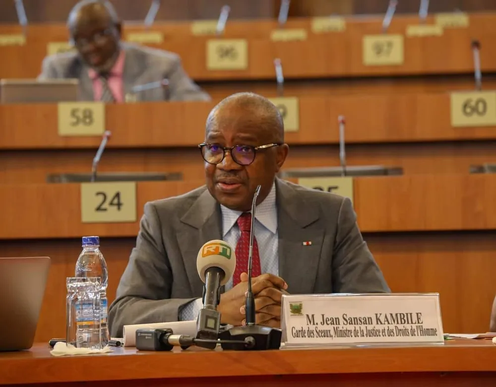 Sansan Kambilé, le Garde des Sceaux, ministre ivoirien de la Justice et des Droits de l'Homme