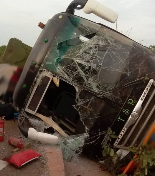 Accident d'un car de transport de la compagnie TSR en partance pour le Burkina Faso le 22 avril 2024