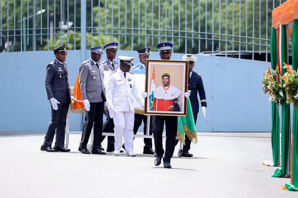 Cérémonie d'hommage de la Nation à Koné Mamadou le 18 avril 2024 en présence du président Alassane Ouattara
