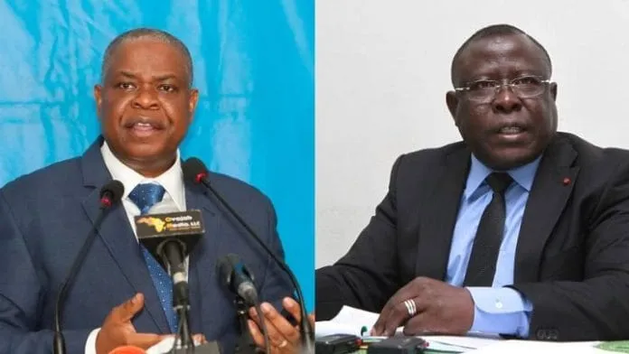 Cissé Bacongo du PPA-CI et Koné Katinan du RHDP